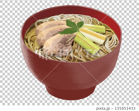 Duck Nanban Soba (red bowl) 135851433
