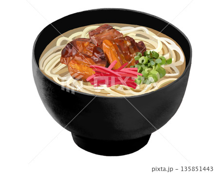 沖縄そば（黒椀） 135851443