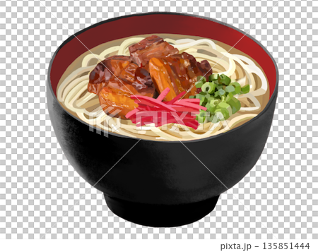 沖縄そば（黒赤椀） 135851444