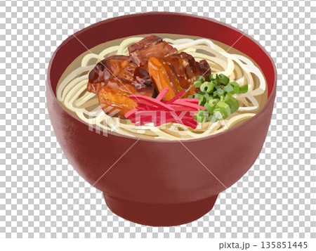 沖縄そば（赤椀） 135851445