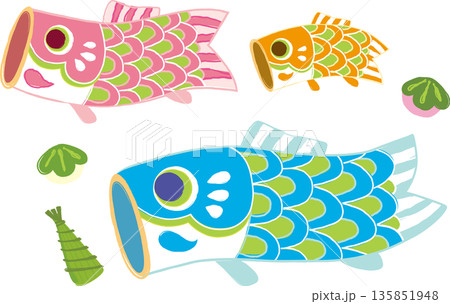 こどもの日の鯉のぼり 135851948