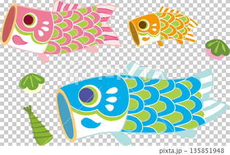 こどもの日の鯉のぼり 135851948