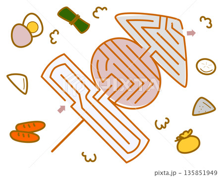 おでんの迷路 135851949