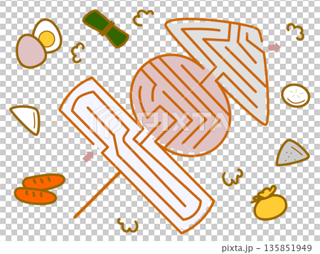 おでんの迷路 135851949