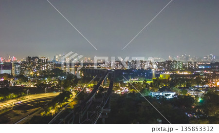 Jan 16 2026 Night View Over Kam Tin Rural Village Hong Kong Jan 16 2026 Night View Over Kam Tin Rural Village Hong Kong 135853312