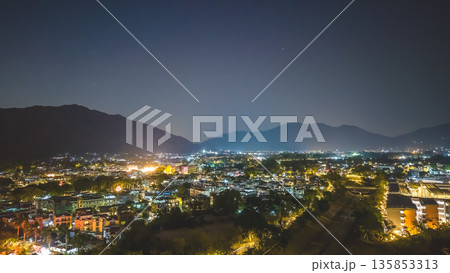 Jan 16 2026 Night View Over Kam Tin Rural Village Hong Kong 135853313