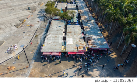 Jan 16 2026 Outdoor Flea Market Scene Near Kam Sheung Road 135853367