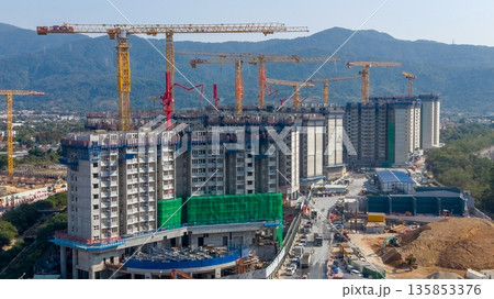Jan 16 2026 Residential Housing Construction Near Kam Sheung Road Hong Kong Jan 16 2026 Residential Housing Construction Near Kam Sheung Road Hong Kong 135853376