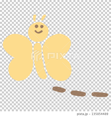 易於使用的通用插圖剪貼系列，適用於托兒機構主頁 | Butterfly 135854489