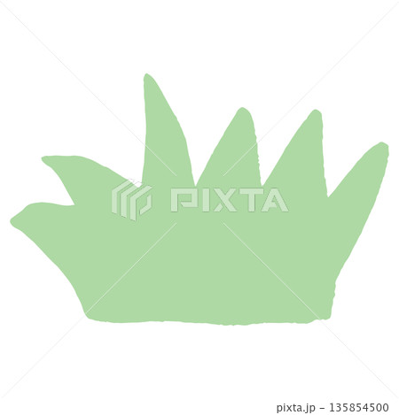 幼児施設のHPに使いやすい やさしい汎用イラストカットシリーズ｜草むら 135854500