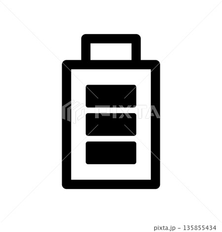 バッテリー満タンのアイコン 135855434