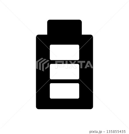 バッテリー満タンのアイコン 135855435