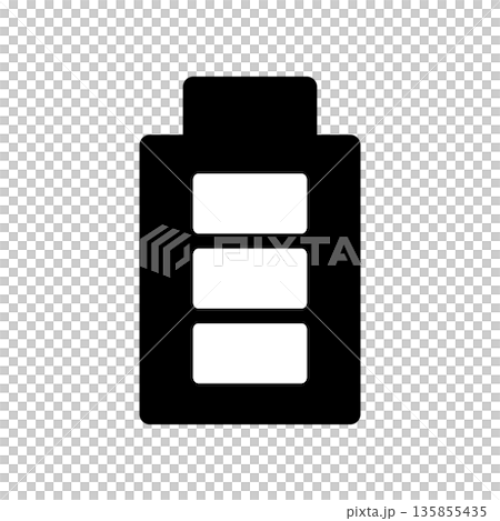 バッテリー満タンのアイコン 135855435