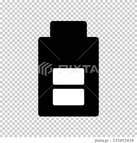 バッテリーが半分以上あるアイコン 135855439