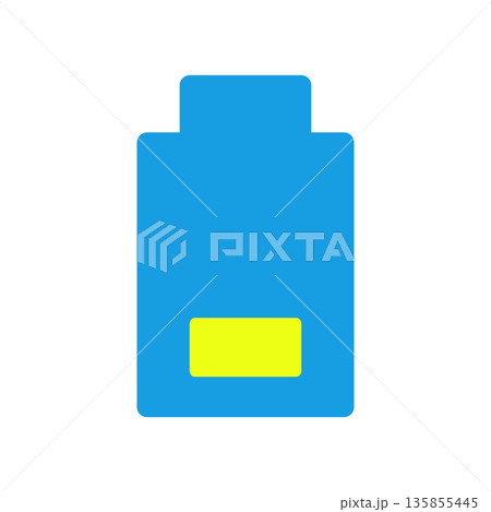 バッテリー残量が少ないアイコン 135855445