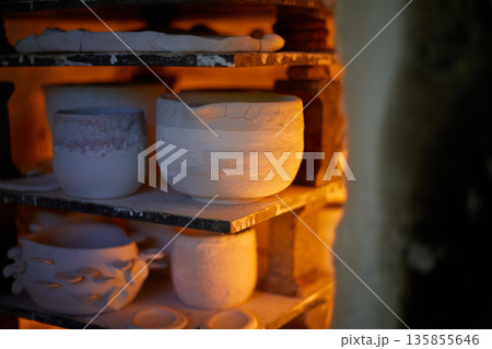 Many rustic clay in the kiln Many rustic clay in the kiln 135855646