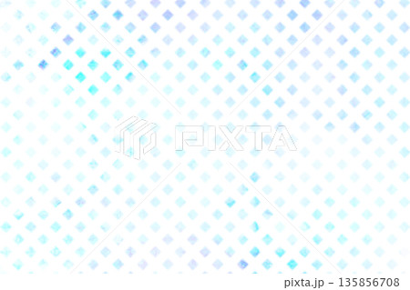 水彩風のフレーム　格子柄 135856708