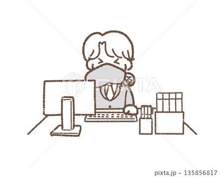 会社員　男性　くしゃみ 135856817