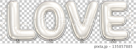 可愛的氣球插畫 愛 135857885