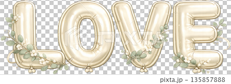 可愛的氣球插畫 愛 135857888