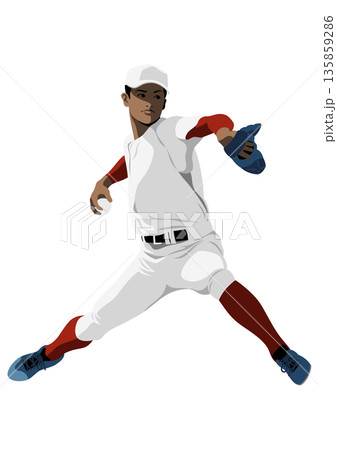 高校野球「ピッチャー」 135859286