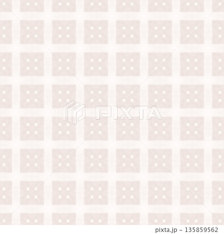 Neutral Beige Watercolor Grid Seamless Pattern with Minimal Low Contrast Background 135859562