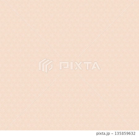 Abstract watercolor geometrical background, retro style seamless pattern in beige tones 135859632