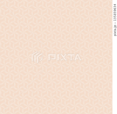 Abstract watercolor geometrical background, retro style seamless pattern in beige tones 135859634