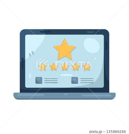 Illustration of online review 135860288