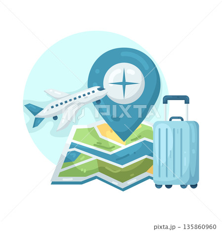 Illustration of travel location Illustration of travel location 135860960