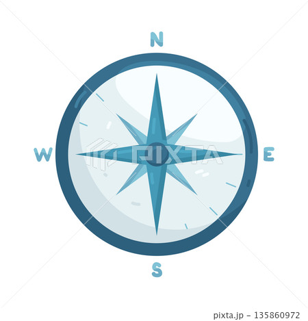 Illustration of compass 135860972