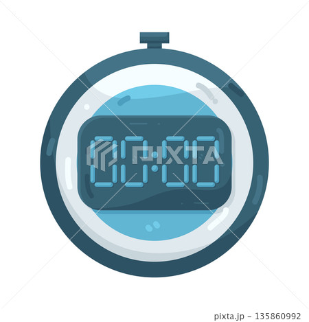 Illustration of stopwatch Illustration of stopwatch 135860992