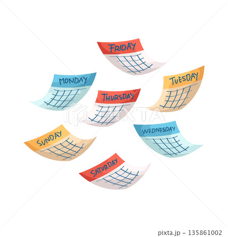 Illustration of calendar Illustration of calendar 135861002