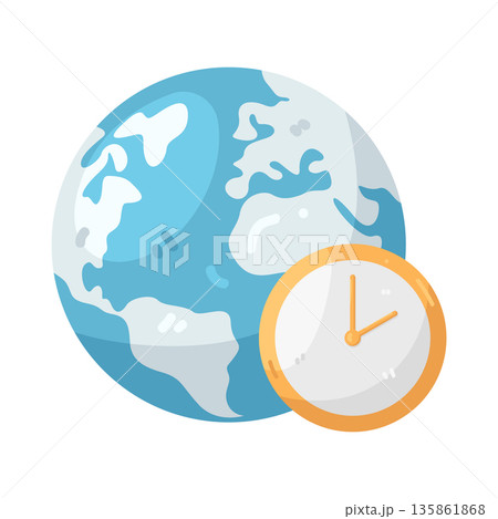 Illustration of clock  135861868