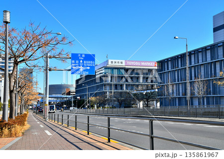 市場駅前／豊洲市場前交差点方面を望む(東京都江東区)【2026.1】 135861967
