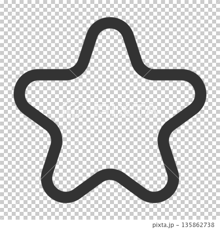 Star white icon (simple, line drawing, monochrome) Star white icon (simple, line drawing, monochrome) 135862738