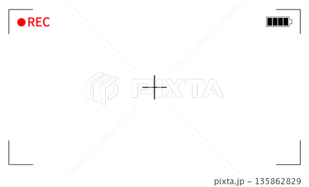 録画画面｜RECフレーム[黒] 135862829