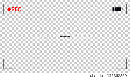 録画画面｜RECフレーム[黒] 135862829