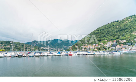 Landscape with Lake Como timelapse, Lombardy, Italy Landscape with Lake Como timelapse, Lombardy, Italy 135863296