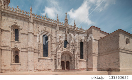 Mosteiro dos Jeronimos, located in the Belem district timelapse hyperlapse of Lisbon, Portugal. Mosteiro dos Jeronimos, located in the Belem district timelapse hyperlapse of Lisbon, Portugal. 135863625