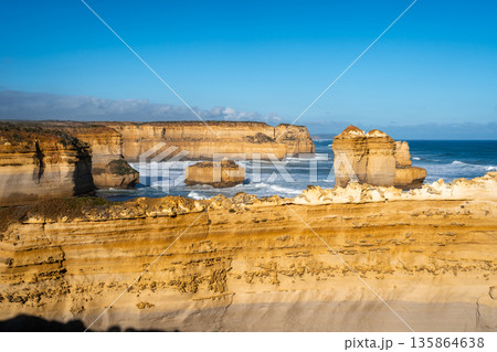 The Razorback Lookout at the Twelve Apostles, Great Ocean Road, Australia The Razorback Lookout at the Twelve Apostles, Great Ocean Road, Australia 135864638