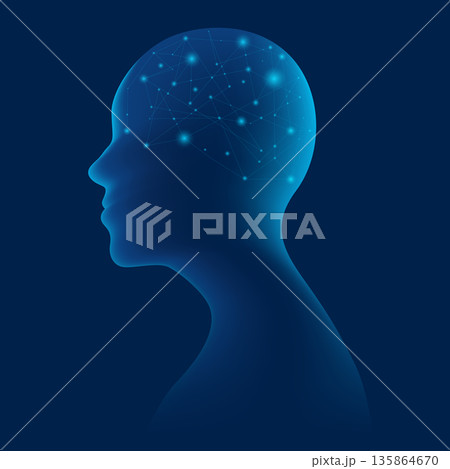 human brain concept human brain concept 135864670