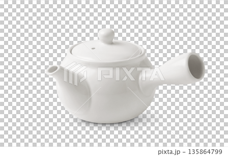 Teapot tea illustration realistic Teapot tea illustration realistic 135864799