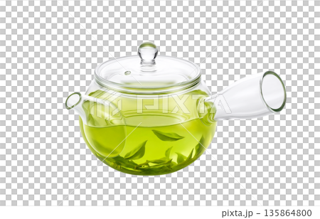 急須 お茶 イラスト リアル 急須 お茶 イラスト リアル 135864800