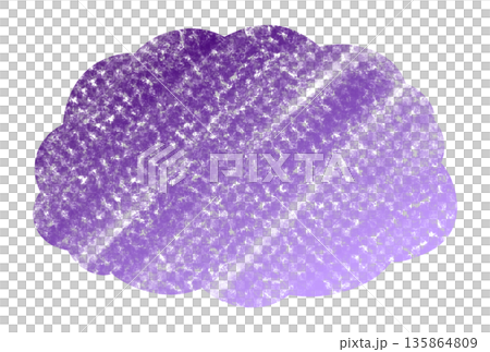 Purple cloud-shaped pastel frame Purple cloud-shaped pastel frame 135864809