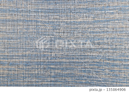 Coarse fiber blue denim material pattern surface 135864906