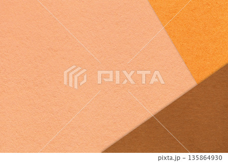 Coral paper background with orange brown corners and copy space. Abstract template for presentation, banner Coral paper background with orange brown corners and copy space. Abstract template for presentation, banner 135864930