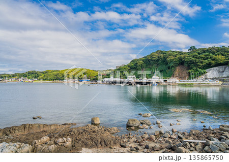 蒲郡市の街並み(愛知県) 135865750
