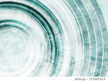 Blue and white grunge circular stripes abstract background Blue and white grunge circular stripes abstract background 135865814
