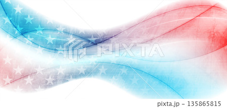 Grunge wavy concept USA flag abstract vector background Grunge wavy concept USA flag abstract vector background 135865815